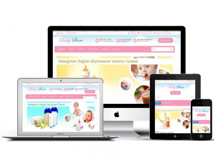 Bebek Giyim Oyuncak Site Teması