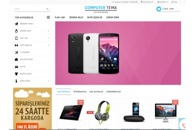 OsdemTema  Computer - Bilgisayar Mağaza  Site Teması