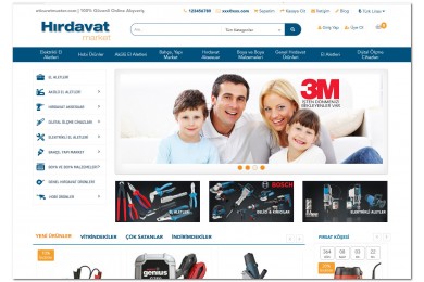 Opencart Hırdavat ve Oto yedek parça Ürünleri Full E-ticaret Hazır Site Paketi