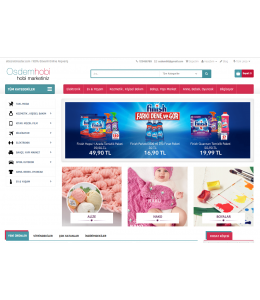 Opencart Hobi - Çiçek - Promosyon Ürünleri  Full E-ticaret Hazır Site Paketi