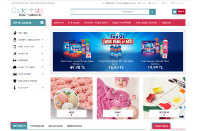 Opencart Hobi - Çiçek - Promosyon Ürünleri  Full E-ticaret Hazır Site Paketi