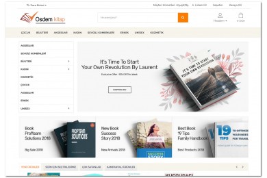 OsdemTema Kitap Satış  Opencart 3x Site Teması