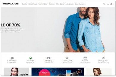 OsdemTema Moda giyim  Opencart 3x  Site Teması