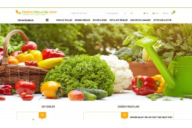 Organik Ürünler Satış Opencart 2.1x Site Teması