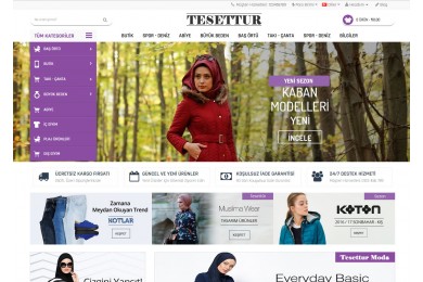 OsdemTema  Moda - Giyim - Tesettur Mağaza  Site Teması