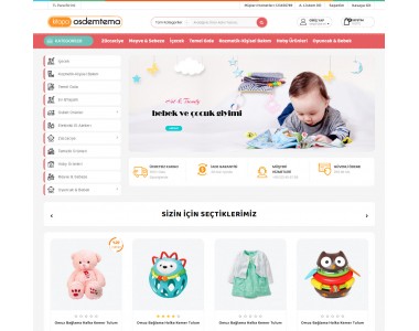 OsdemTema  Oyuncak ve bebek Ürün satış Opencart 3x  Teması