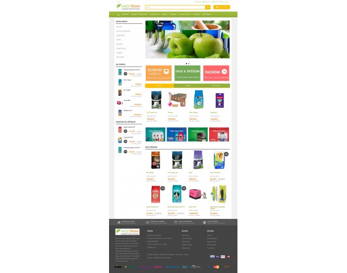 Petshop - Medikal Site Teması