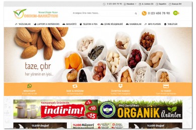 Şarküteri ve Yöresel Ürünler Satış  Opencart 3x Site Teması