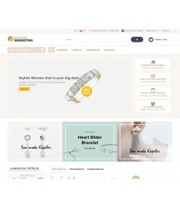 Bijuteri, Takı ve Aksesuar Mağaza  Site Teması