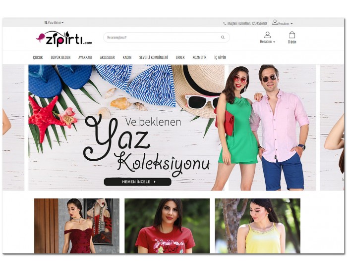 Osdem zipirti.com Moda - Giyim - Mağaza Site Teması