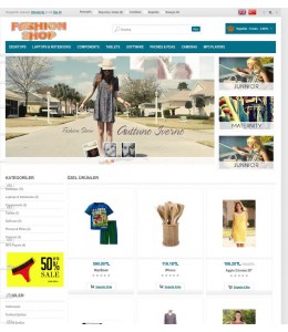  Opencart  1.5.2.x-1.5.3.x -1.5.4.x-1.5.5.1 Responsive  Fashion Shop Teması