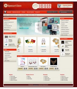 Opencart o-store 1.5.x Tema