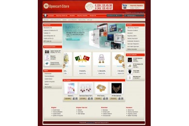 Opencart o-store 1.5.x Tema